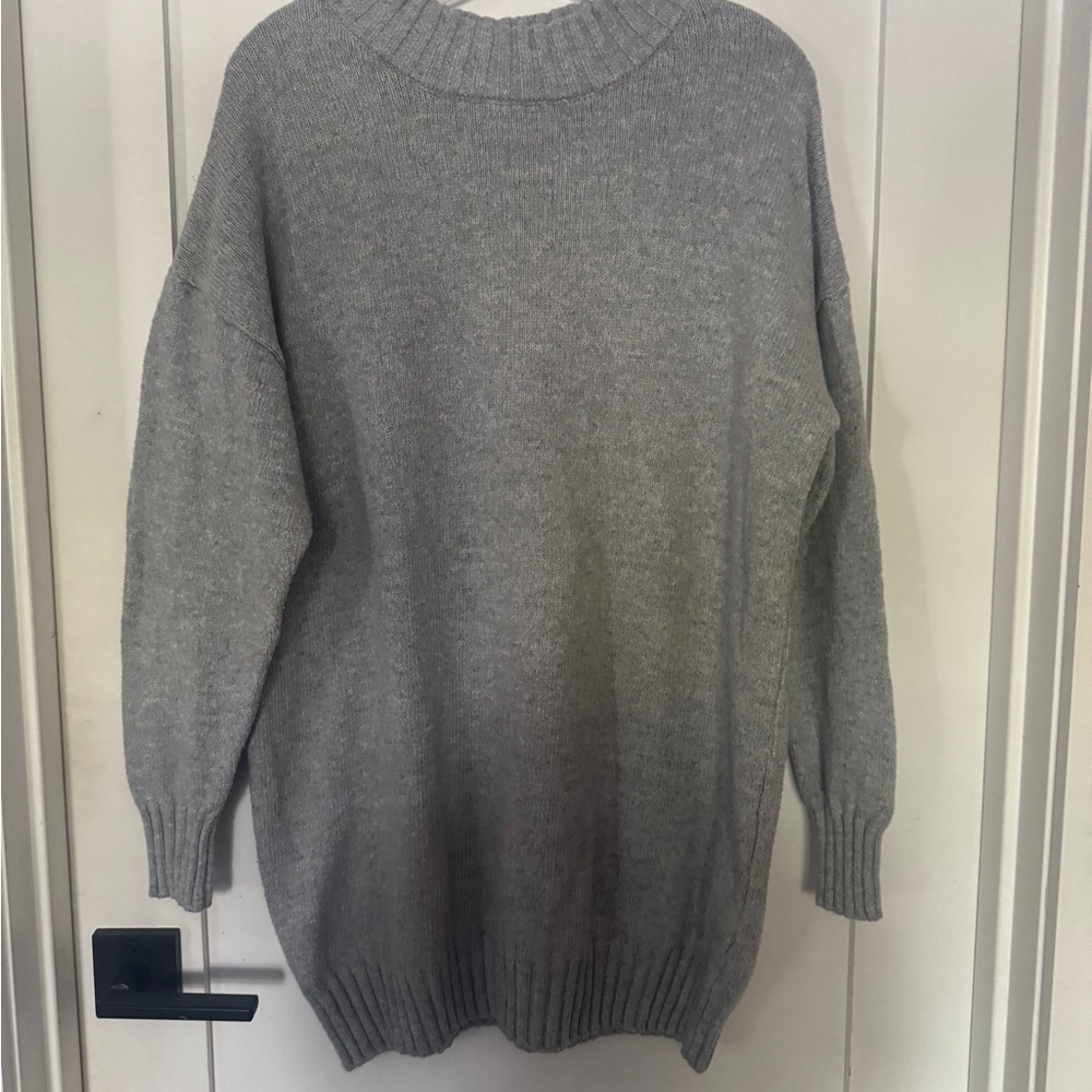 Abound Light Gray Women's Turtleneck Sweater